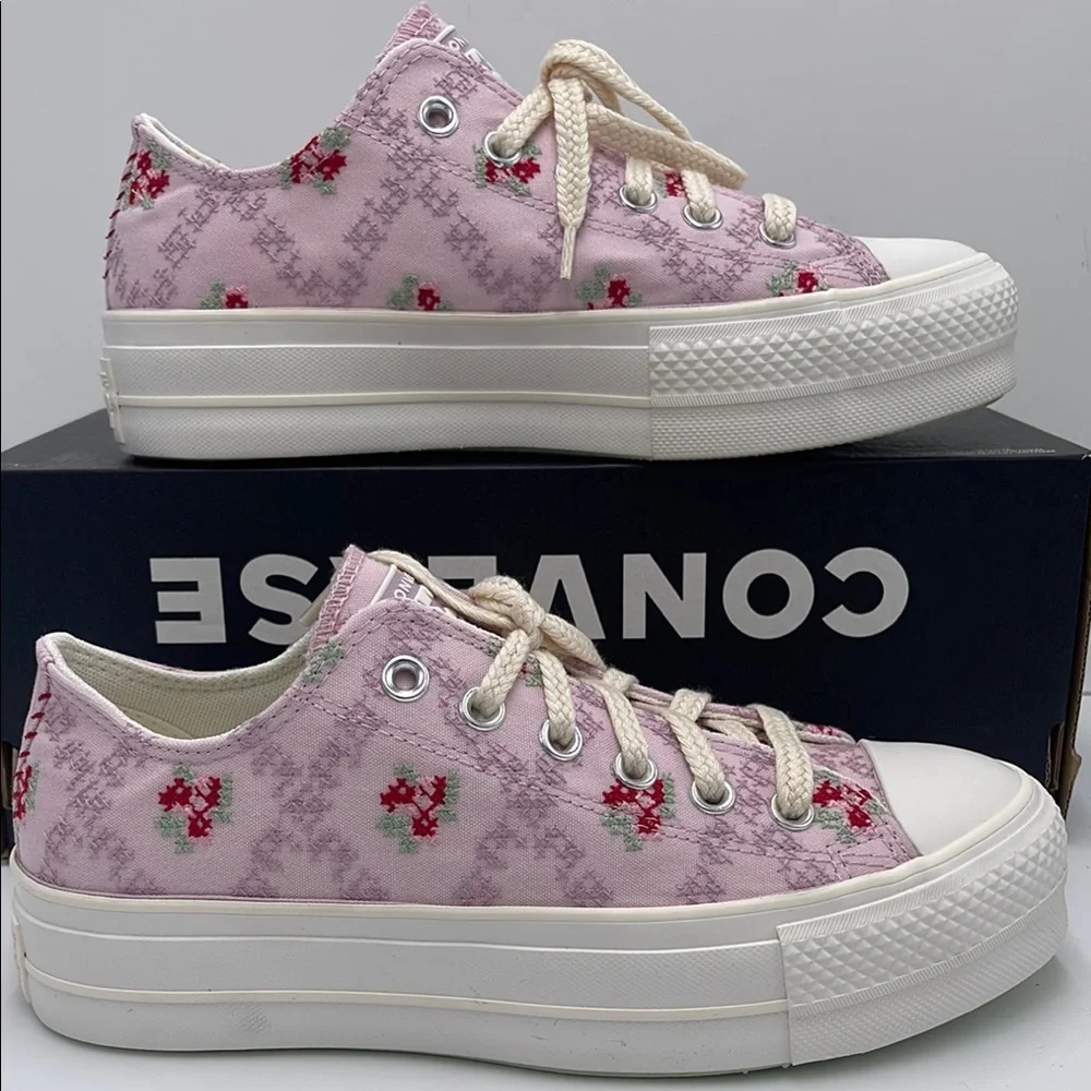 Converse WMNS Platform Sneakers A13660C CTAS LIFT OX SUMMIT PINK/VINTAGE WHITE